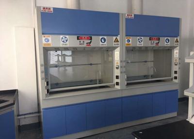 China 1500mm Width Fume Hood Cabinet , Steel Lab Vent Hood Phenolic Resin Benchtop for sale