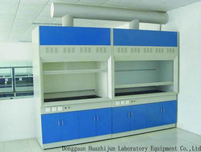 China Adjustable Feet Industrial Fume Hood , Chemical Fume Cupboard Cold Rolled Material for sale