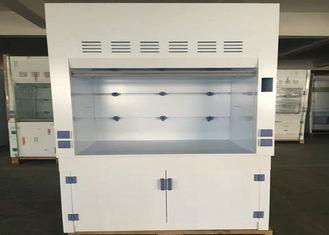 China Waterproof PP Fume Hood With Porcelain White PP Countertops and Exhaust System for sale