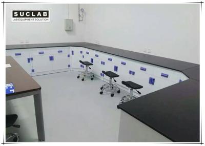 China Chemical Lab Furniture Tables With Chemical Resistant PP Hinge And Cabient for sale