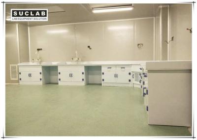 China Acid And Alkali Resistant Chemical Lab Furniture PP Countertop With Base Cabinet for sale