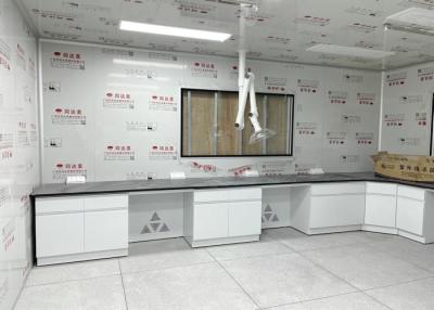 China Phenolic Resin Worktop Lab Furniture Series White Steel Cabinet Chemical Lab Benches zu verkaufen