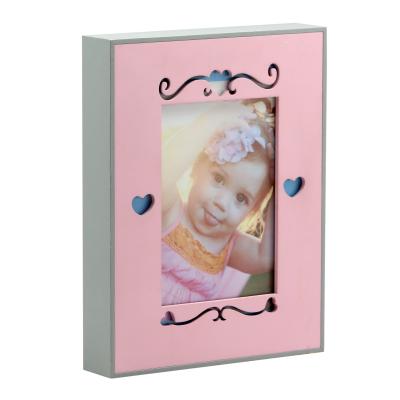 China Wholesale Custom Modern Cute Eco-Freindly Kids MDF Crafts And Wooden Baby's Photo Frame for sale