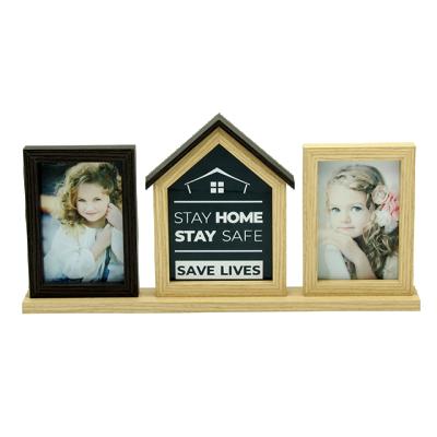 China Home Decor Fengyuan Industrial Decor MDF Collage Picture Photo Frame Eco-friendly Size Customized Digital Printing Silk Screen Printing for sale