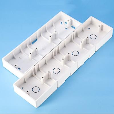 China Wall 3 Strip PVC Switch Box Fire Safety Mold Electrical Enclosure Electrical Electronic Switch Box for sale