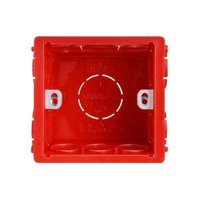 China Simbrom 86*86 Electrical Type Housing PVC Surface Outside Wall Electrical Mount PVC Electrical Switch Box for sale