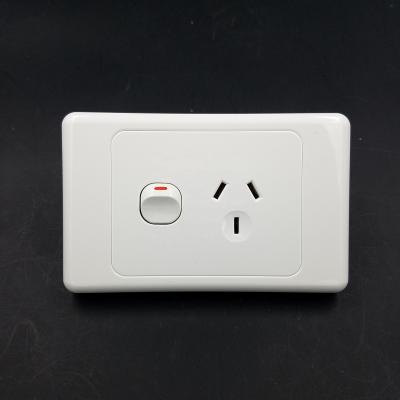 China High Quality PC Australia New Zealand Socket 10A Wall Plug Socket Switch Made in Guangdong for sale