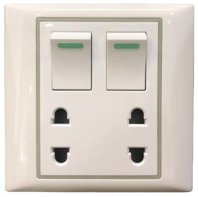 China Hot Selling Household Wall Switch Socket And Similar Goals SIMBROM Germany Standard 2 Band 1 Way Switch for sale