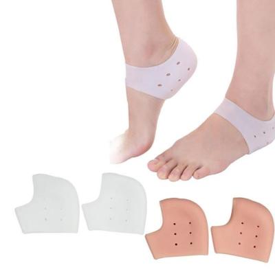 China Silicone Foot Spa Sock Gel Heel Sock Protector Moisturizing Sock For Cracked Skin Care for sale