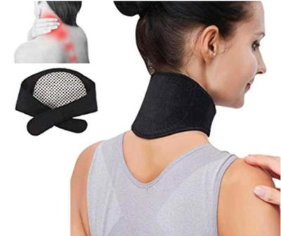 China Daily Use Tourmaline Self-Heating Neck Wrap Magnetic Heated Neck Support Strap Therapy for sale