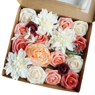 China YATING Artificial Foam Flowers Home Combination for Vintage Bouquets Centerpieces Arrangements Home Decoration for sale