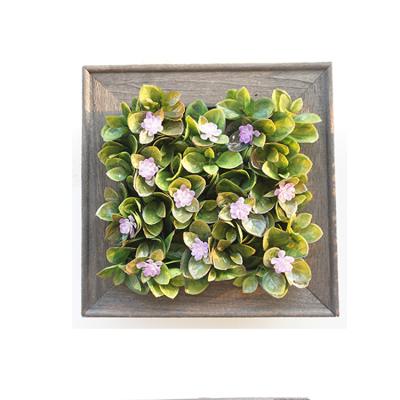 China Home Decorative Succulent Plant Wall Hanging Plant Wall Decor Fashion Design Fashion Decoration Plastic Picture Frame for sale