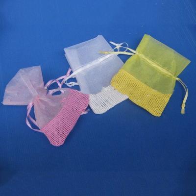 China Recyclable Wholesale Organza Gift Bags / Custom Printed Organza Bag / Drawstring Organza Pouch (HY-0003) for sale