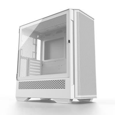 China With Side Panel Window JNP-802 Iron Net Face Gaming Case Computer Chassis PC Game Case for sale