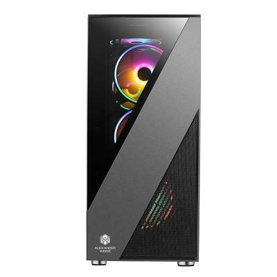 China With Side Panel Window OEM Factory Side Panel Case Gamer ATX PC Gaming PC Gaming Glass Desktop Case for sale