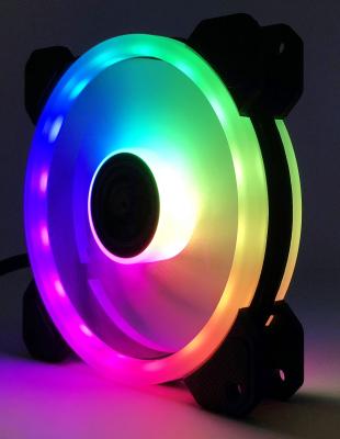 China Computer Case Gaming Computer Case Fans With Controller Cooler RGB Case Fan LED Lights RGB Flow Fan for sale