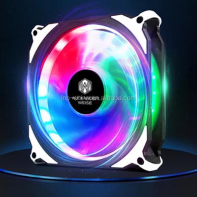 China Computer Case Computer Fan with Rainbow RGB LED Lights Cooler Computer Case Fan 120mm PC Cooling for sale