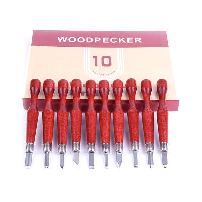 China SKS7 Woodworking Woodworking Steel Carpentry Wood Carving Chisel Set With Birch Handle for sale