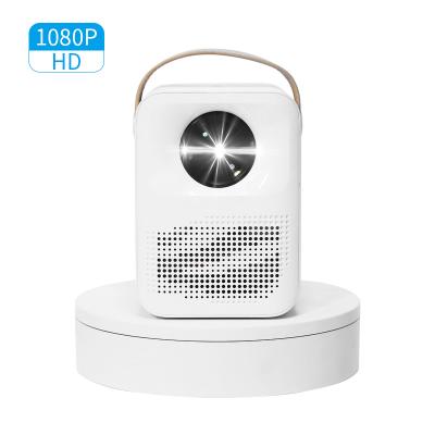 China White Pico High Brightness 1080P Portable Mini Projector 2G+16G LCD Projector Home Theater Projector for sale