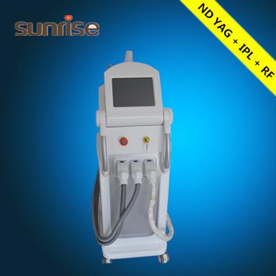 China  express!3 in 1 multifunctional beauty equipment SHR+FRACTIONAL + ND YAG LASER epilation for sale