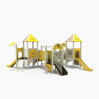 China PE YY-PE31 Large Used Yellor Children's Playground Park Ride Outdoor HDPE Slide Dry Playground Slide for sale