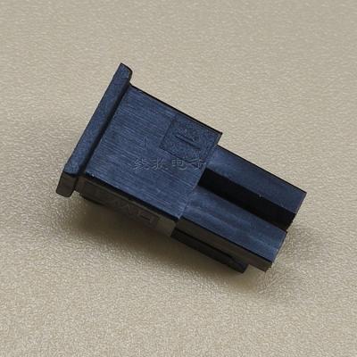 China Wire To Wire Crimp Housing 3004-1x2 Black Male Connector for sale