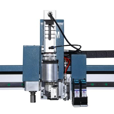 China Blue Frame and Silver Case Hot 1625 Automatic Fabric Feeding CNC Digital Cutter Textile Cutting Machine for sale