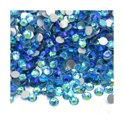 China Best Selling Flatback Fake Stone Crystals AB Flatback Glass Fake Stones Bulk Fake Stones Wholesale Jewelry for sale