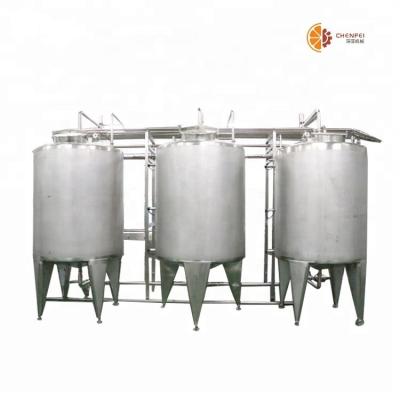 China food & Beverage Plant SS304 Juice and Jam Wine Buffer Fermentation Mixing Storage Tank for sale