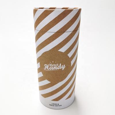 China Cheapest Logo Kraft Paper Tube Box Materials Recycled High Quality Recycled Custom Paper Tube Packaging for sale