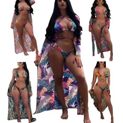 China Bunny Ls Breathable Breathable 6080 Swimwear Beach Wear Amazon Hot Sale Women's Sexy Bikinis Three Piece for sale