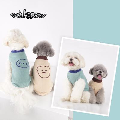 China CW13 Rabbit Pet Sweater Stocked Vest Cat Dog Pet Stocked Clothes Teddy Schnauzer Dog Clothes for sale