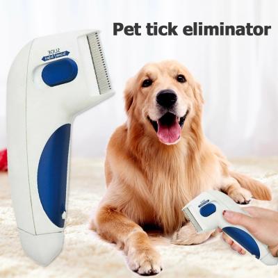 China Bunny Pet Flea Lice Cleaner Comb Electronic Stored Dog Lice Comb Electric Flea Brush Anti Flea Dog Cleaning Comb for sale