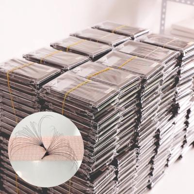 China Free Sample Private Label Long Natural Lash Extensions Easy To Do Fan Fast Growout Easy Eyelash Extension for sale