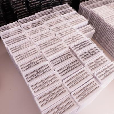 China OEM Very Soft and Light Heat Bonded False Lashes PBT Korean Individual Group Eyelash Extension 10d 20d 30d for sale