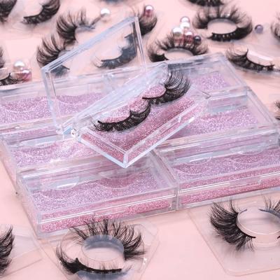 China Curl Customuzed Natural Mink Eye Lashes Private Label Mink Eyelash Tapered Lashes for sale