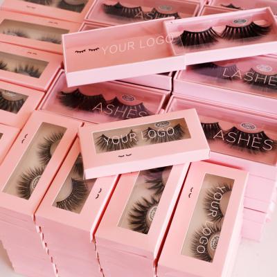 China Natural Mink Vendor Short Clear Loop Eyelash Dispensers Strip 16mm 18mm Fluffy 3d Siberian Mink Lashes And Packing for sale