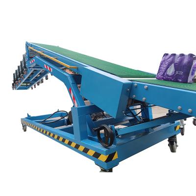 China Heat Resistant Made China Container Truck Loading And Unloading Conveyor Telescopic Belt Conveyor For Carton Loading for sale