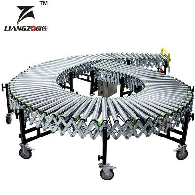 China High Quality LIANGZO Roller Conveyor Belt Heat Resistant Unpowered Machine Best Price Suitable For Warehouse And Supermarket for sale