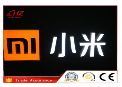 China Polished Stainless Steel LED Big Backlit Channel Letters Battery Powered Open Sign for sale