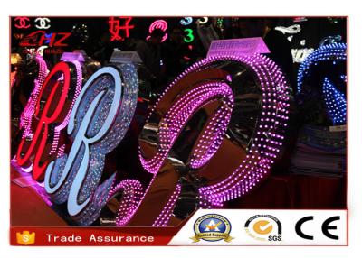 Chine Le signe acrylique extérieur de la coutume LED marque avec des lettres les signes colorés de résine de lumière avant à vendre