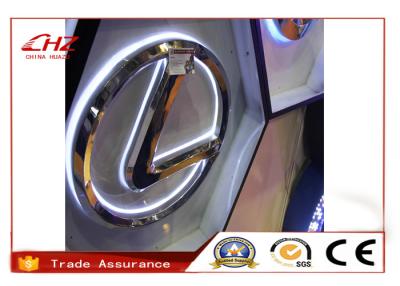 Chine Le logo inoxydable en aluminium acrylique de voiture de Frontlit 3D/a stigmatisé des noms de voiture à vendre