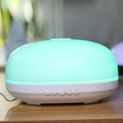 China Sale Essential Oil Ed Light BT Music Player Humidifier Wood Grain Outdoor Top Aroma Diffuser for sale