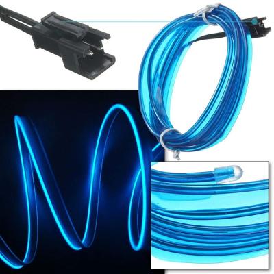 China 5M EL Wire Indoor Car LED Wire LED Interior Ambient Light Strip Auto Flexible Light Bar Car LED Atmosphere Neon Tube USB Soft Lamp Lighting Strip Rope Tape Light for sale