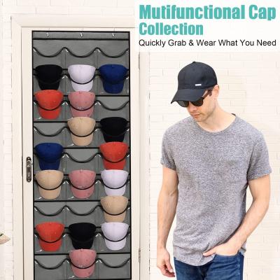 China Sustainable 2022 New Design Can Hold A 24 Piece Baseball Cap Shelf Hat Rack for sale