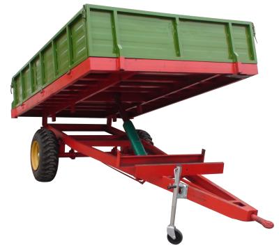 China Hydraulic System Agriculture Tractor Tilting Trailer Farm Dump Trailer For Sale for sale