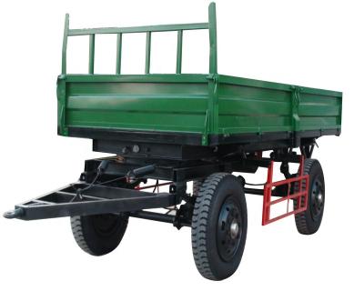 China Good material manufacturers produce single-axle double-axle hydraulic unloading, air brake, agricultural trailers for sale