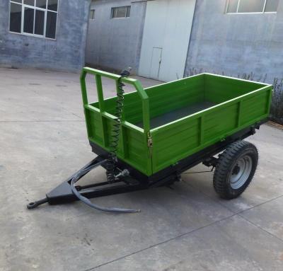 China Hydraulic System Agricultural Machinery Single Axle Dump Trailer Farm Trailer for sale