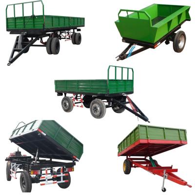 China Hydraulic System Agriculture Implement European Style Tilting Trailer For FOTON Tractor for sale