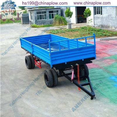 China Tilting Four Wheel Farm Trailer / Farm Tilting Trailer China Manufacturer for sale